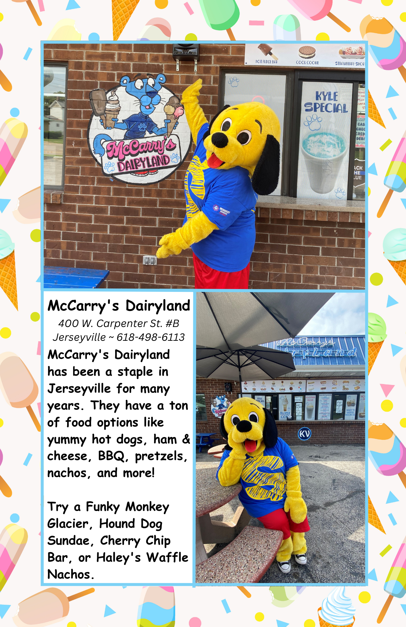 Money Dog at McCarry's Dairyland
